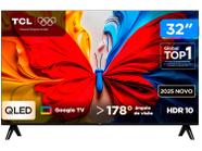Smart TV TCL 32 Polegadas Full HD QLED S5K WiFi Bluetooth Google TV 2 HDMI HDR10 Dolby Audio 32S5K