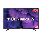 Smart TV TCL 50" LED 4K UHD 50RP620, ROKU, HDR, Bivolt Preta