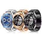 Smart Watch Hw5 Max Troca Pulseira C/3 Pulseiras Bluetooth Gps Relógio Luxo Redondo Masculino Nf