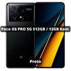 Smartphone Celular Xiaomi POCO X6 Pro 5G 512GB (12GB RAM) Black Preto