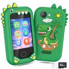 Smartphone de brinquedo GOCINA Kids Dinosaur 2,8" HD 32 GB com capa