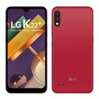 Smartphone LG K22+ Vermelho Tela 6.2P 13MP 4G+Wi-fi Android 10 Quad-core 1.3GHZ 3GB RAM64GB