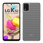 Smartphone LG K52 LMK420BMW, Cinza, Tela de 6.59", 4G+Wi-Fi, And. 10, Câm. Tra. de 13+5+2+2MP e Frontal de 8MP, 64GB