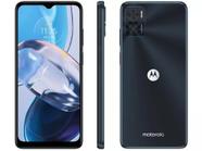 Smartphone Motorola Moto E22 64GB P 4G 4GB RAM 6,5” Câm. Dupla + Selfie 5MP Dual Chip Preto