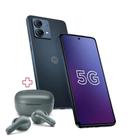 Smartphone Motorola Moto G84 5G 256GB Grafite + Fone Moto Buds 135 Sage Green