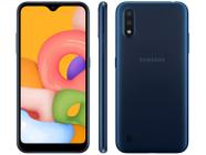 Smartphone Samsung Galaxy A01 32GB Azul 4GB - Octa-Core - 2GB RAM Tela 5,7” Câm. Dupla+Selfie 5MP
