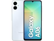 Smartphone Samsung Galaxy A06 128GB 4GB RAM Branco 6,7" Câm. Dupla + Selfie 8MP