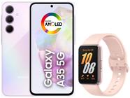 Smartphone Samsung Galaxy A35 128GB Rosa - 5G 6GB RAM + Smartband Samsung Galaxy Fit3 Rosé