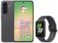 Smartphone Samsung Galaxy A56 256GB 5G 8GB RAM - Preto + Smartband Samsung Galaxy Fit3 Grafite