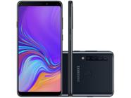 Smartphone Samsung Galaxy A9 128GB Preto 4G - 6GB de RAM 6,3” Câm. Quadrupla + Câm. Selfie 24MP