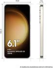 Smartphone Samsung Galaxy S23 128Gb Creme 5G 8Gb Ram 6,1 Câm