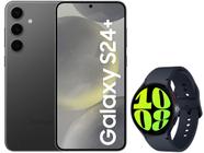 Smartphone Samsung Galaxy S24+ 6,7” 512GB Preto - 5G + Smartwatch Watch6 BT 44mm Grafite