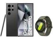 Smartphone Samsung Galaxy S24 Ultra 6,8” 256GB - Preto 5G + Smartwatch Samsung Galaxy Watch7