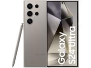 Smartphone Samsung Galaxy S24 Ultra 6,8" Galaxy AI 512GB Titânio Cinza 5G 12GB RAM Câm. Quádrupla 200MP + Selfie 12MP Bateria 5000mAh Dual Chip