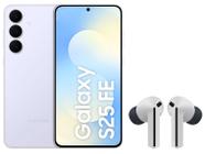 Smartphone Samsung Galaxy S25 FE 256GB 5G 8GB RAM - Azul + Fone de Ouvido Samsung Buds3 FE Cinza