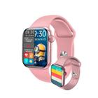 Smartwatch Hw16 Tela Infinita Serie 6 Presente Namorada Mulher Relogio Inteligente Rosa Feminino