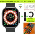 Smartwatch Hw9 Ultra Max Amoled Series 9 Digital 2.2 49mm 8 Kit 3 Puls. Case - Preto