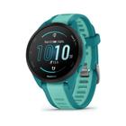 Smartwatch Relógio Garmin Forerunner 165 Music Turquesa/Azul WW com Monitor Cardíaco de Pulso e GPS 43mm