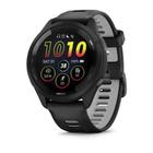 Smartwatch Relógio Garmin Forerunner 265 Music Preto EU/PAC com Monitor Cardíaco de Pulso e GPS 46mm