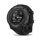 Smartwatch Relógio Garmin Instinct 2X Solar Tático Preto com Monitor Cardíaco de Pulso e GPS 50mm