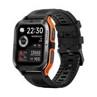 Smartwatch Tank M2 À Prova D Água Tela IPS 1.85 Bateria de Longa Duração Preto E Laranja