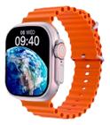 Smartwatch Ultra 8 Laranja - Estilo e Tecnologia em um Clique!