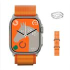 Smartwatch W69 Ultra 9 Mini Bússola 2 Pulseiras e Case - Microwear