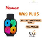 Smartwatch W69 Ultra Plus, tela AMOLED, 2 GB de memória, música local e Bluetooth Call - Lançamento