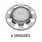 Sobre tampa do cubo da tração ford cromada 4 unidades