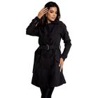 Sobretudo Feminino Casaco Maxi Blazer Longo Social Forrado Com Cinto Modelo Executivo