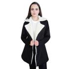 Sobretudo Parka Feminina Casaco Longo Max Forrado Inverno