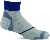 Sockwell Men's Pulse Quarter Firm Compression Sock, Cinza -