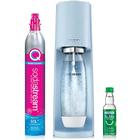 SodaStream Terra Sparkling Misty Blue com CO2, Garrafa DWS e Bubly Drop