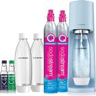 SodaStream Terra Sparkling Water Maker Bundle (Misty Blue), com CO2, garrafas DWS e sabores Bubly Drops