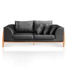 Sofa 02 Lugares Lucy 2,25m Facto Escama Preto