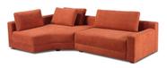 Sofa 03 e 04 lugares canto 2,70mt terracota Com Chaise Long Red