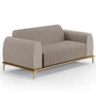 Sofá 150cm 2 Lugares Base Gold Molino D06 Linho C-370 Bege