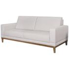 Sofa 2 Lugares 160 cm Crons Linho Bege Vazzano - Dmonegatto