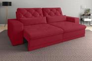 Sofá 4 Lugares Net Royale Assento Retrátil e Reclinável 2,30m (L) Vermelho NETSOFAS