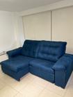 Sofa alemanha 2,30 retratil e reclinavel azul - flash