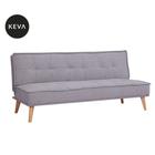 Sofá-Cama 3 Lugares Casal Venice Cinza - Keva