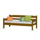 Sofá Cama 3 Lugares Madeira Maciça Imbuia Nemargi