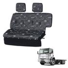 Sofá Cama Caminhão Ford Cargo 1985 1986 1987 1988 1989 Cinza - Pampa