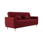 Sofá Cama Casal Premium 3 lugares com Baú 2,08 larg Pamela Matrix