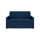 Sofá Cama Castor Casal Salerno Max Suede Azul