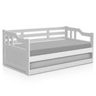 Sofá Cama Com Cama Auxiliar Branco Texas