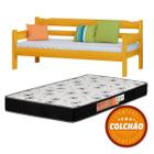 Sofa Cama Cor Cerejeira + Colchao