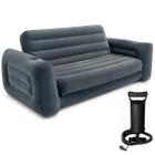 Sofá cama inflável intex 2 lugares sup até 200kg 2,03 x 2,31 x 0,66m