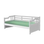 Sofá Cama Madeira Maciça Solteiro Branco Shop JM