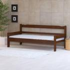 Sofá Cama Madeira Maciça Solteiro Castanho Nemargi